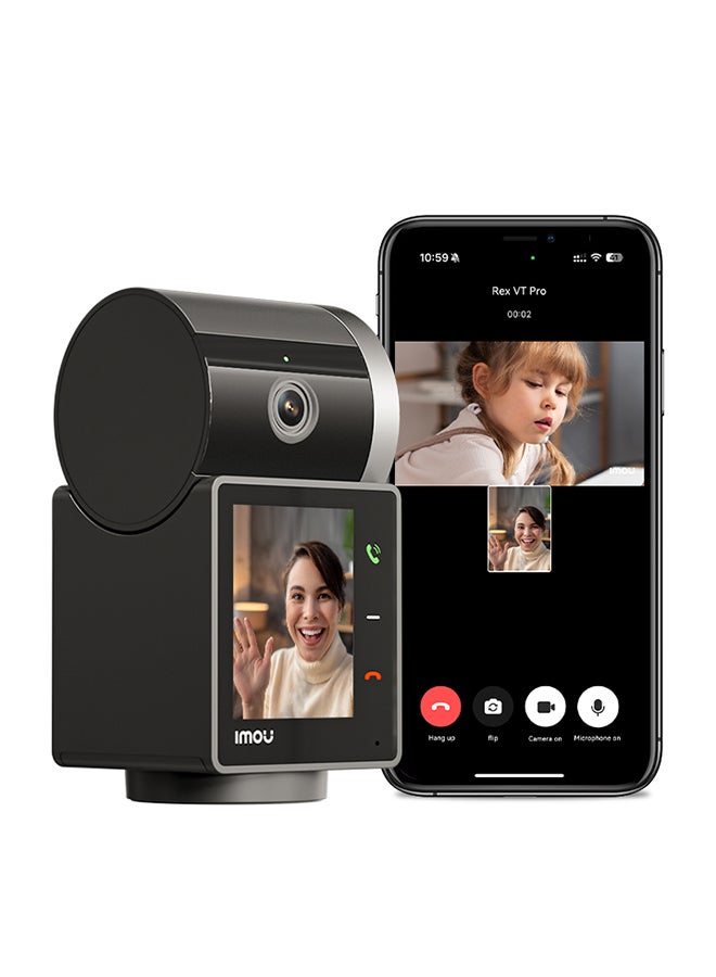 IMOU Indoor Video Intercom Camera, 3K 5MP Resolution, AI Smart Detection,  AI Human & Pet Detection, Smart Tracking, Privacy Mode, Active Deterrence, with 2-Way Talk, Rex VT - Image 2