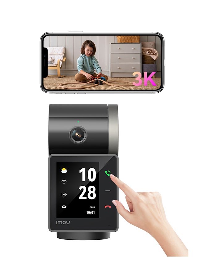 IMOU Indoor Video Intercom Camera, 3K 5MP Resolution, AI Smart Detection,  AI Human & Pet Detection, Smart Tracking, Privacy Mode, Active Deterrence, with 2-Way Talk, Rex VT - Image 3