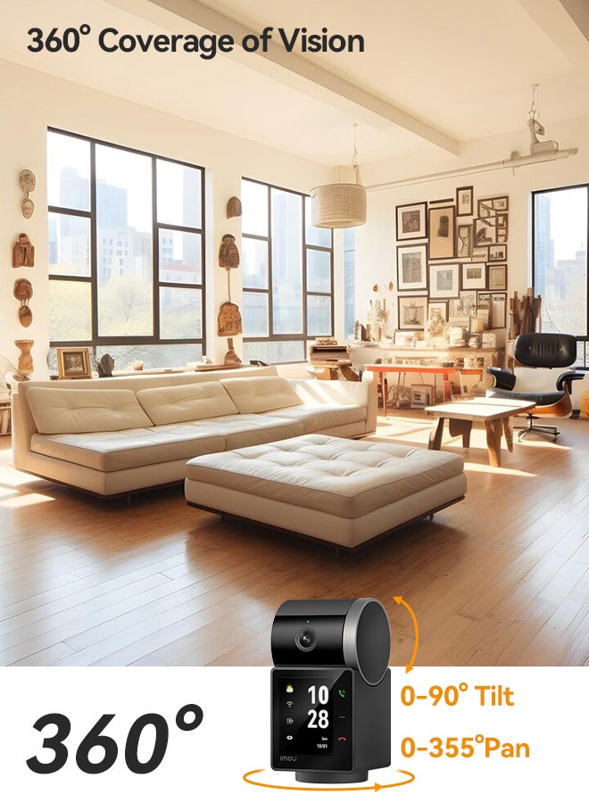 IMOU Indoor Video Intercom Camera, 3K 5MP Resolution, AI Smart Detection,  AI Human & Pet Detection, Smart Tracking, Privacy Mode, Active Deterrence, with 2-Way Talk, Rex VT - Image 5