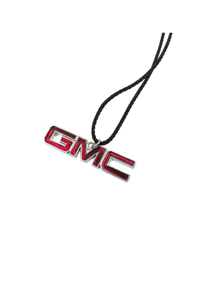 GMC Car Emblem Car Mirror Hanging Pendant Metal Mini Car Decoration Chain with GMC Logo Pendant 1 Pcs - Image 4