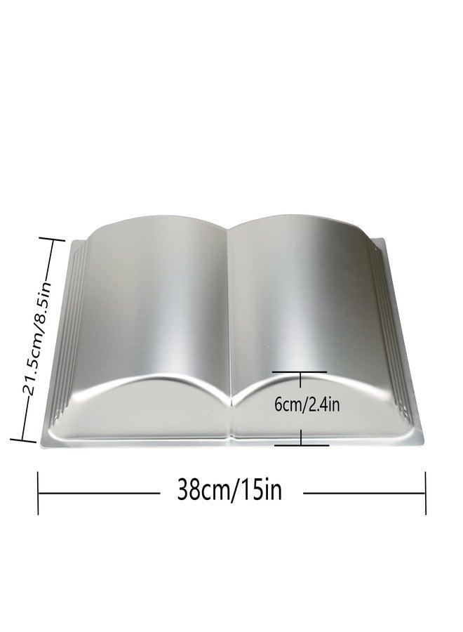 Cayanmydery Book Shape Cake Pan, 3D Birthday Cake Pan, Aluminum Alloy Cake Molds Nonstick Baking Tools - Image 2