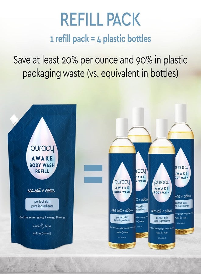Puracy Body Wash - Natural Body Wash for Women, Men, Kids - Pure Plant Ingredients, Moisturizing Shower Gel, Body Soap for Dry Sensitive Skin, Gently Scented (Citrus Sea Salt, 12 oz/355 ml - Image 3