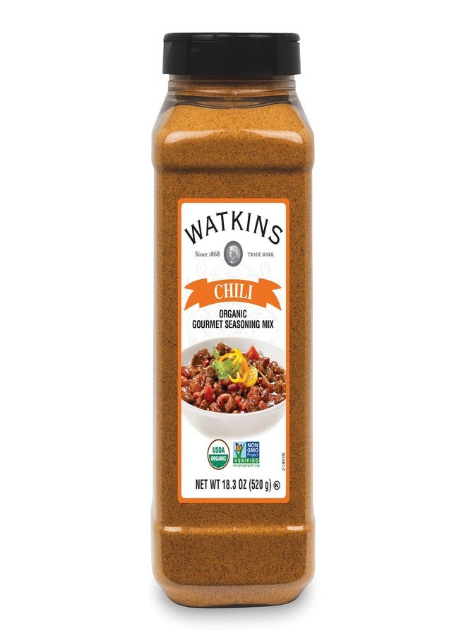 Watkins Organic Gourmet Dry Seasoning Mix, Chili, 18.3 Ounce (Pack of 1) - Image 1