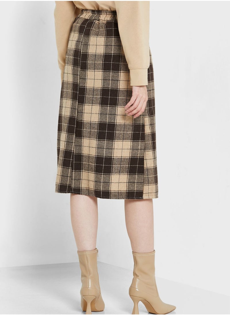 ELLA - Checked Skirt - Image 1