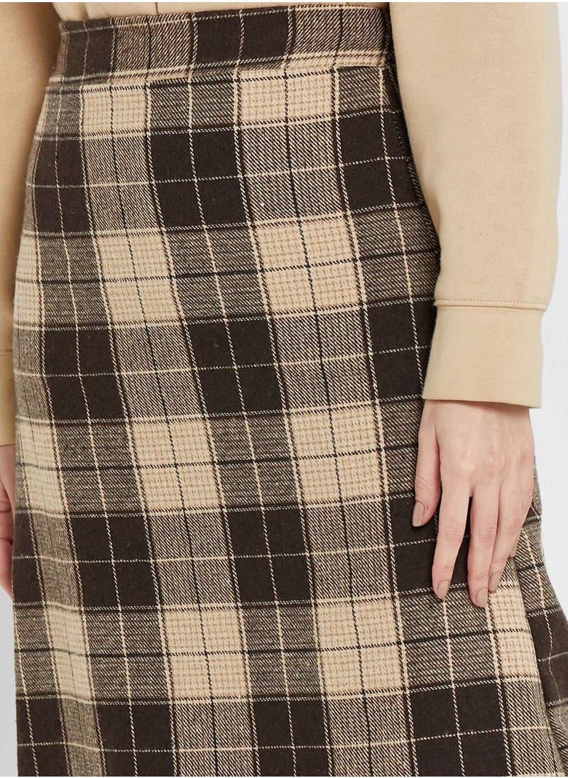 ELLA - Checked Skirt - Image 1