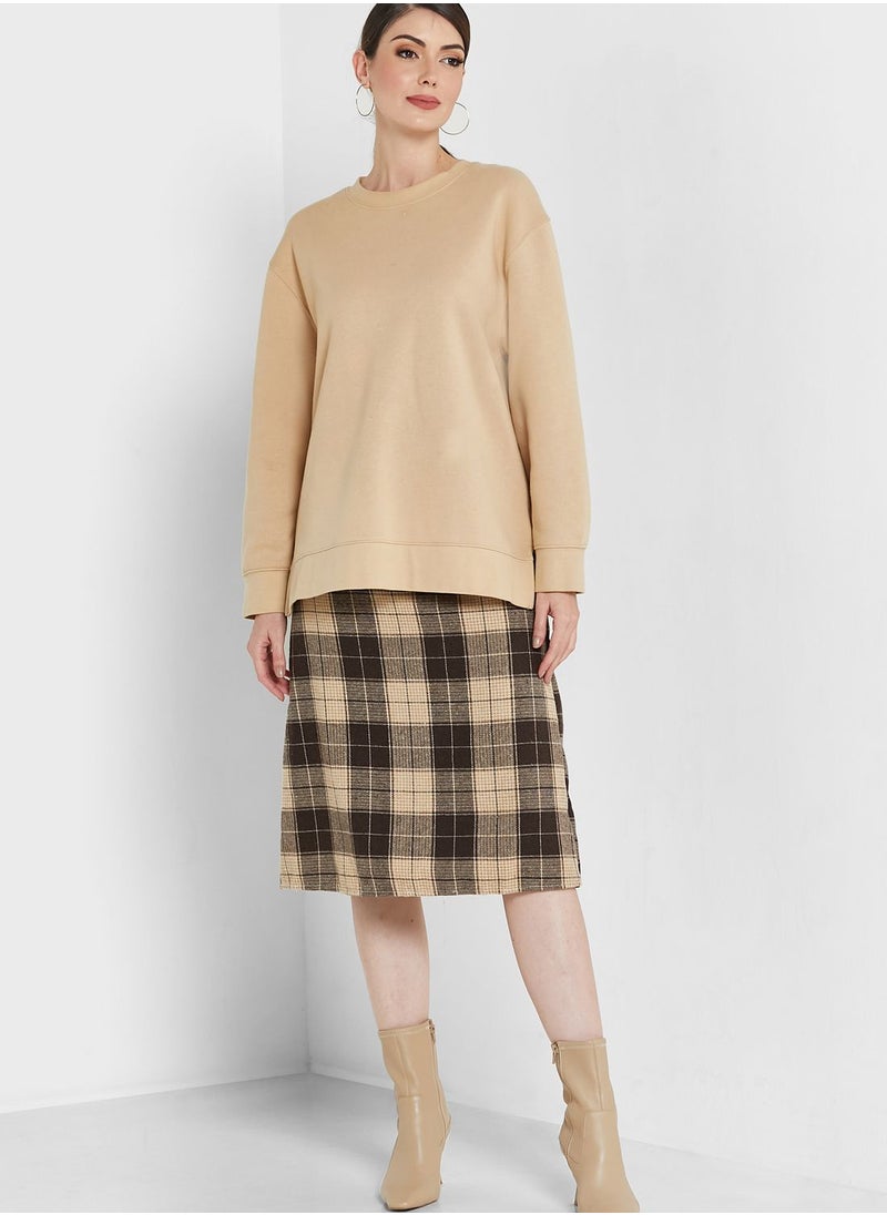 ELLA - Checked Skirt - Image 1