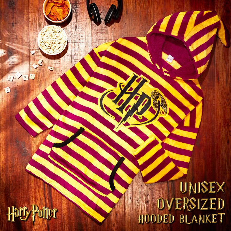 Harry Potter Oversized Blanket Hoodie Gifts for Women, Men, Adults Teens, Fleece Wearable Blanket with Hood and Pocket (Red) - Image 3