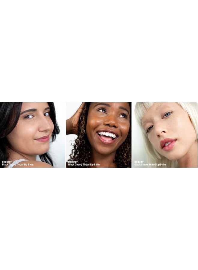 Hurraw! Black Cherry Tinted Lip Balm: (Sheer Red Tint) Organic, Certified Vegan, Cruelty and Gluten Free. Non-GMO, 100% Natural Ingredients. Bee, Shea, Soy and Palm Free. Made in USA - Image 3