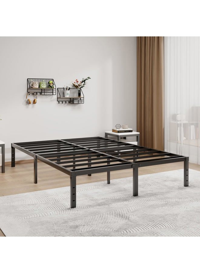 LUMUNANCE Metal Bed Frame California King Size - 14 Inch Heavy-Duty Cal King Platform Bed Frame No Box Spring Needed, Easy Assembly, Noise-Free, Sturdy Mattress Foundation, Underbed Storage Space - Image 5