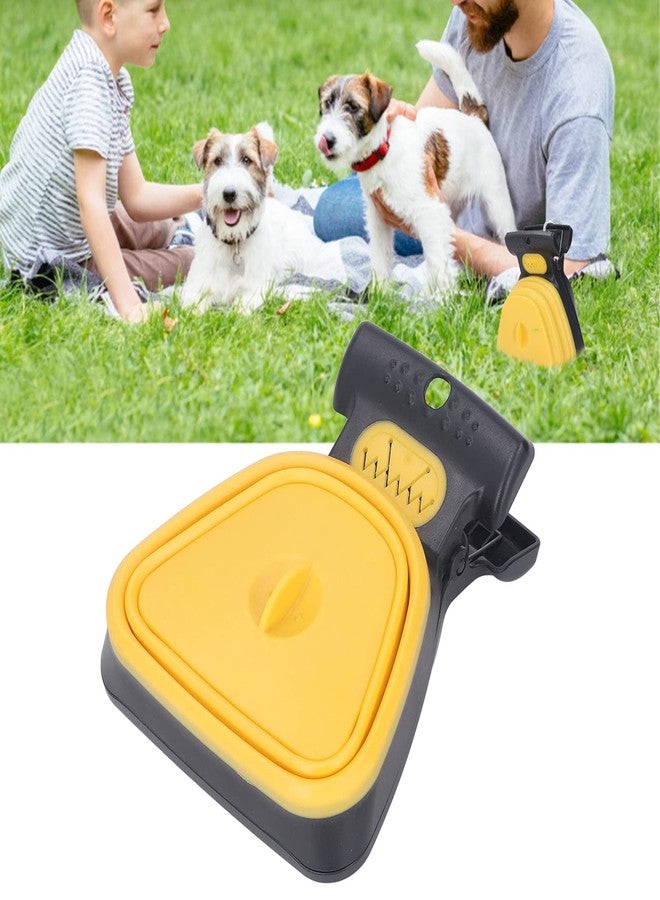 Naroote Handheld Dog Pooper Scooper for Medium Dogs, Small Size Dog Waste Pick up Sanitary TPE Poop Scooper,Pooper Scooper for Large Dogs, Pooper Scooper for Small Dog (Yellow) - Image 4