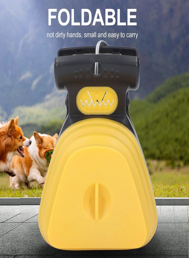 Naroote Handheld Dog Pooper Scooper for Medium Dogs, Small Size Dog Waste Pick up Sanitary TPE Poop Scooper,Pooper Scooper for Large Dogs, Pooper Scooper for Small Dog (Yellow) - Image 3