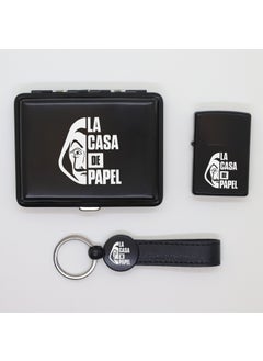 Ada Lazer Personalized La Casa De Papel Metal Plate, Zippo Lighter and Keychain Set  - Image 1