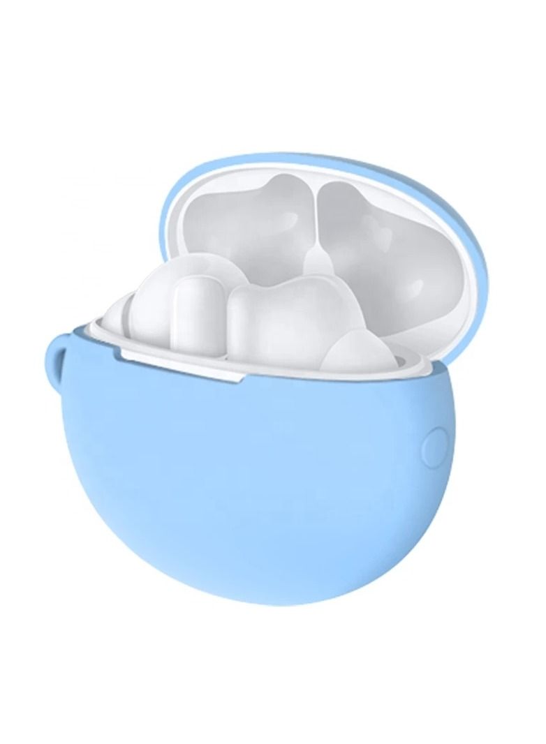 Silicone Case Cover for Huawei FreeBuds 4 with Carabiner and Charging Port Accessibility anti shock, full protection - Image 2