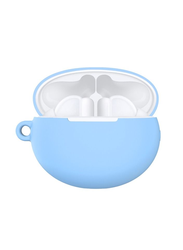 Silicone Case Cover for Huawei FreeBuds 4 with Carabiner and Charging Port Accessibility anti shock, full protection - Image 3