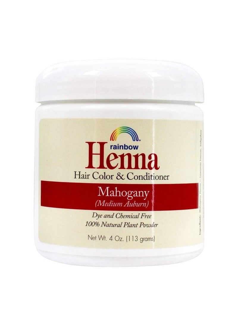 Rainbow Research Rainbow Research Henna Hair Color and Conditioner Persian Mahogany Medium Auburn Red 4 Oz 