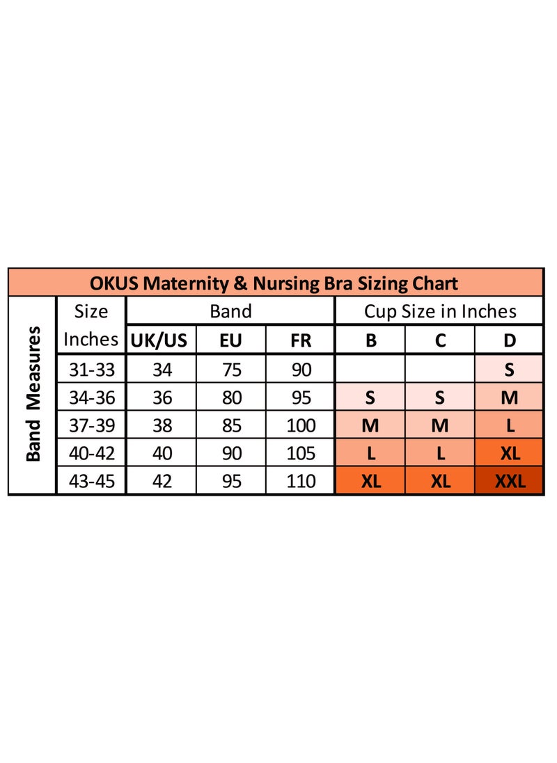 Okus - Full Cup Maternity And Nursing Bra Black Medium - Image 1