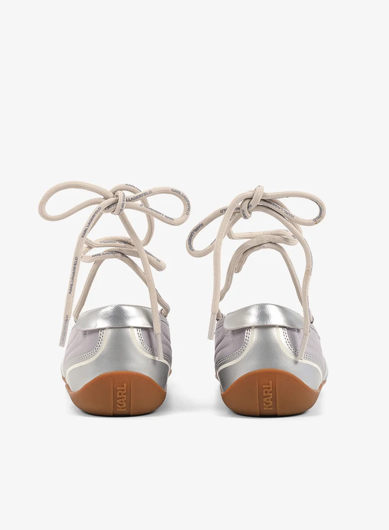 Karl Lagerfeld Altia Long Lace Ballerinas