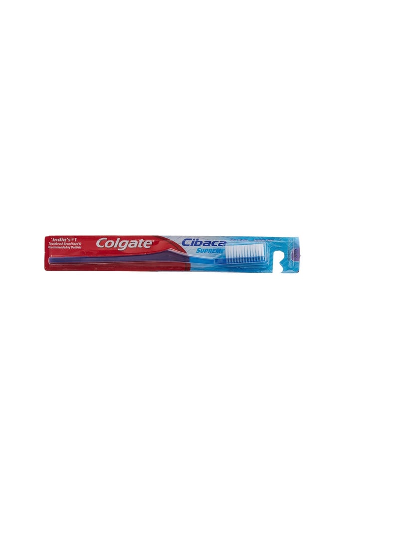 Colgate Toothbrush Cibaca Supreme Full Head Hard Bristles - Adult, 2 Pieces Manual Multicolor - Image 2