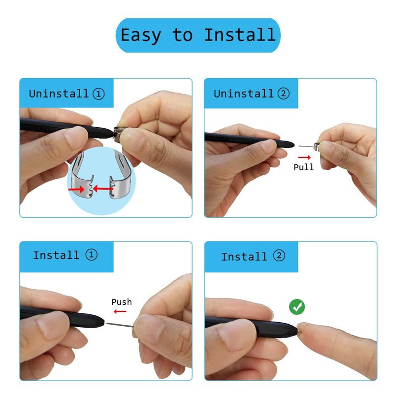 MJKOR 20 PCS 2B Pen Tips Replacement Compatible with Remarkable 2 Pencil, Pencil Nibs Compatible with Remarkable 1 / Marker Plus Pen - Image 3