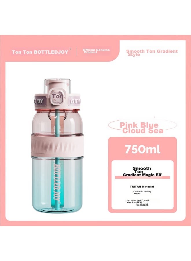 Bottled Joy Large Capacity Water Bottle, Sports Water Bottle, Plastic Cup For Men And Women, College Student Water Bottle - Image 1