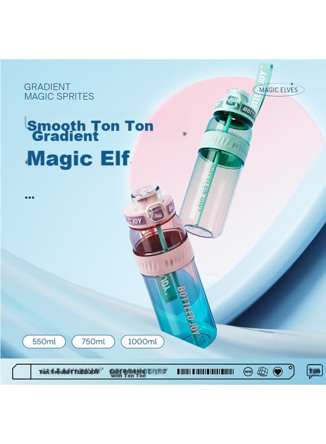 Bottled Joy Large Capacity Water Bottle, Sports Water Bottle, Plastic Cup For Men And Women, College Student Water Bottle - Image 5