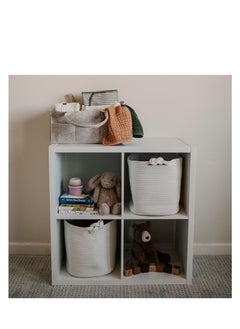 ARCOON ARCOON Nursery Storage Bin and Car Organizer for Diapers and Baby Wipes - Oatmeal, Large  - Image 5