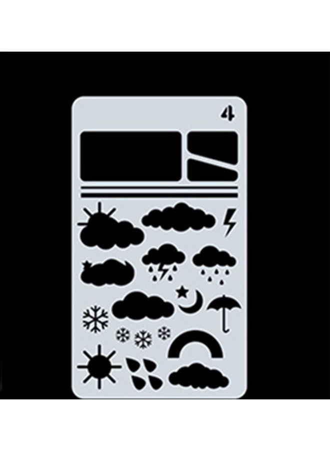 NIBEMINENT Hollow Out Design Drawing Stencils White