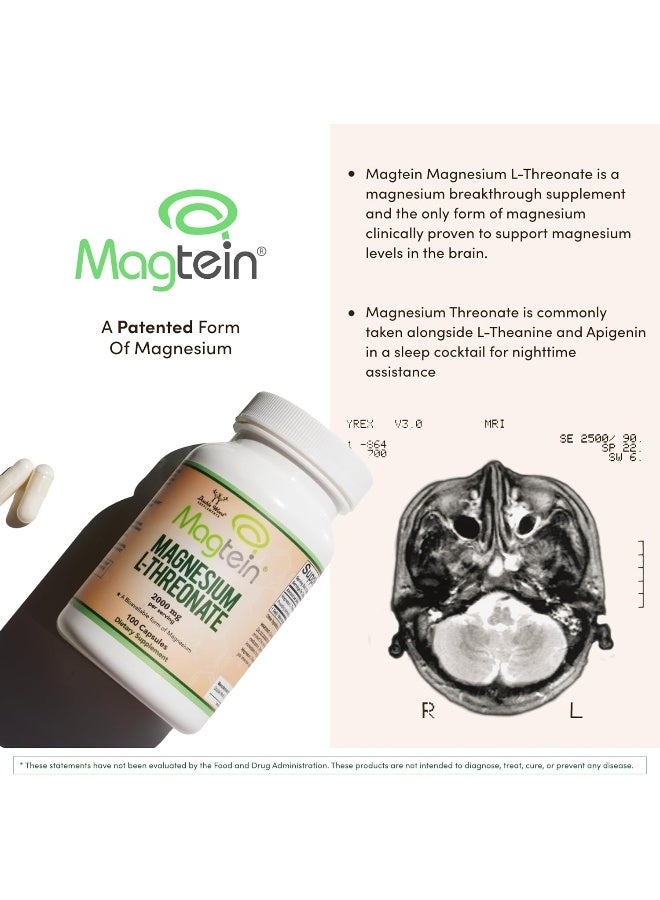 Double Wood Supplements مكملات دابل وود المغنيسيوم L-Threonate (100 × 2000 ملغ كبسولات) - Image 3