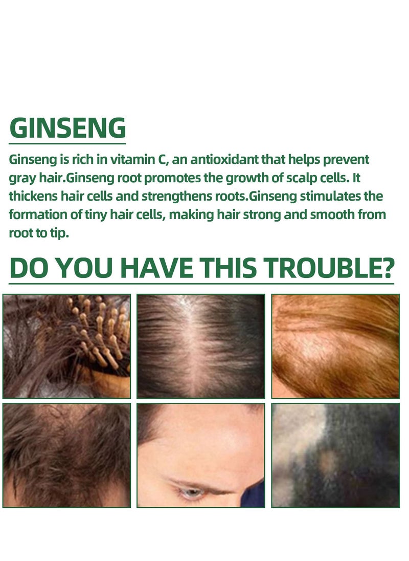 OUHOE - Ginseng Hair Regeneration Spray, Rapid Growth Hair Treatment, Hair Growth Serum Essence Oil Regrow, For Women And Men 100ML - Image 1