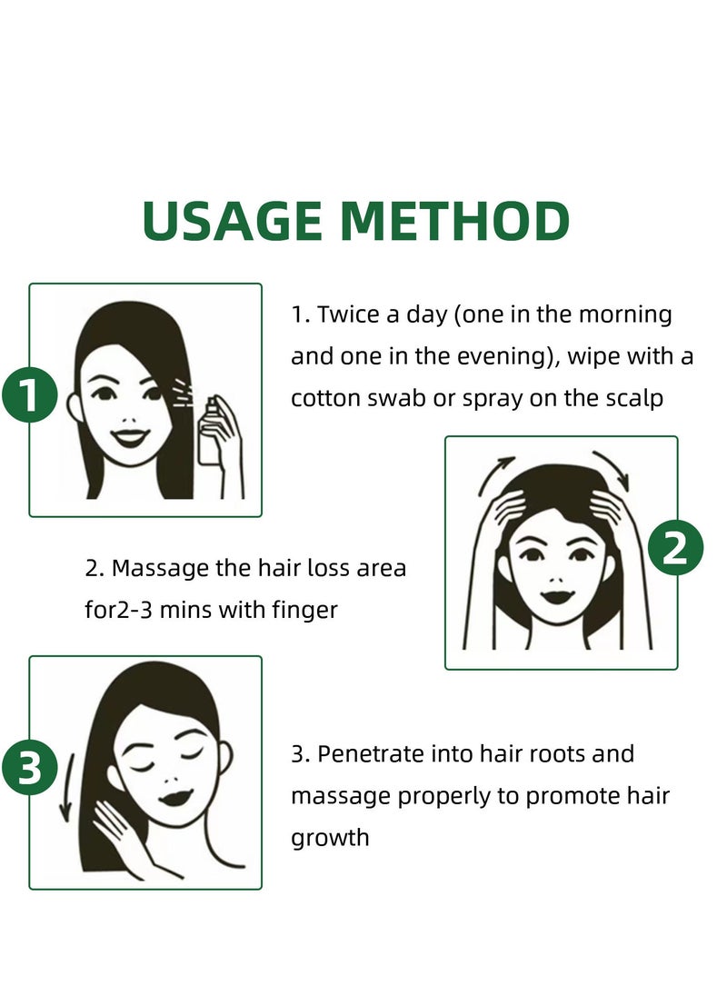 OUHOE - Ginseng Hair Regeneration Spray, Rapid Growth Hair Treatment, Hair Growth Serum Essence Oil Regrow, For Women And Men 100ML - Image 1