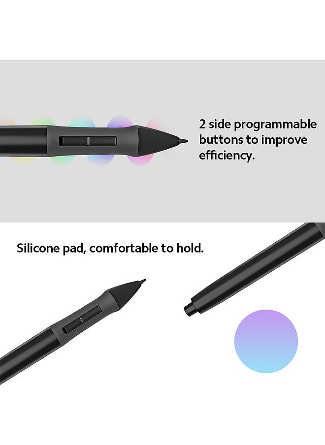 HUION PEN68 Digital Pen with 2 Programmable Side Buttons 2048 Levels Pressure-sensitive Pen for H420 Graphics Tablet, Black  - Image 2