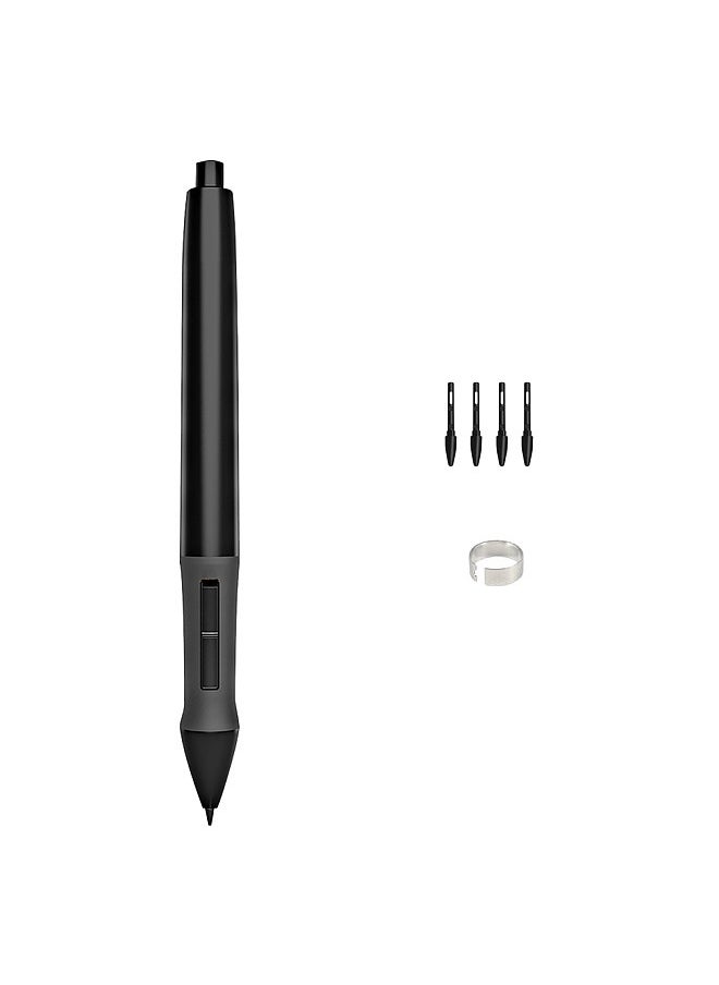 HUION - PEN68 Digital Pen with 2 Programmable Side Buttons 2048 Levels Pressure-sensitive Pen for H420 Graphics Tablet, Black - Image 1