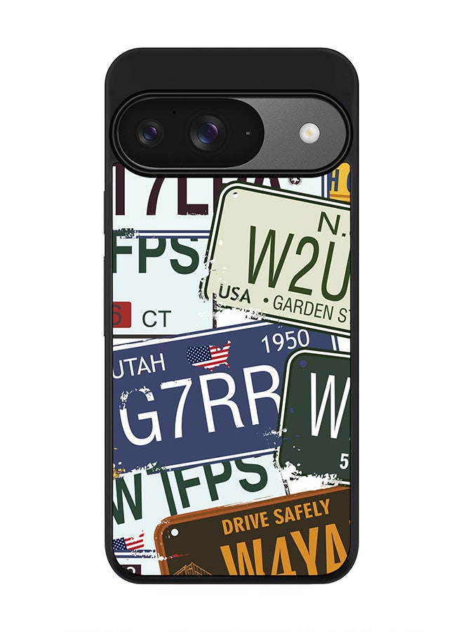 Stylizedd For Google Pixel 9 Case,Slim fit Camera Protection, Shockproof Thin Phone cover - Number Plates - Image 1