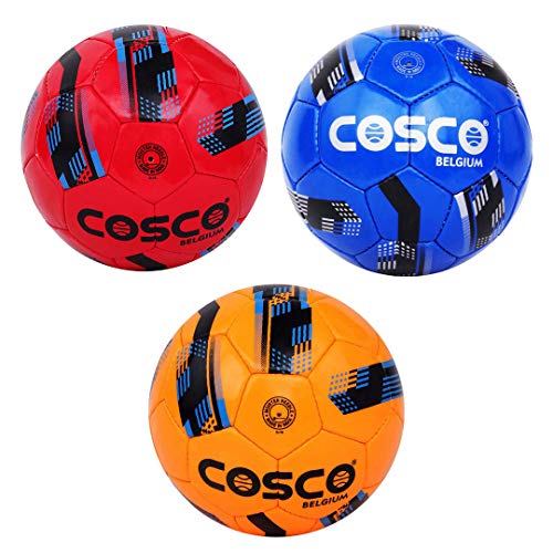 Cosco Cotton Belgium Butyl Bladder Football, (Size 3, Multicolour) - Image 4