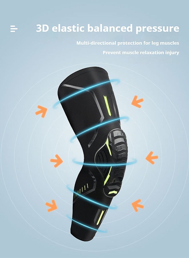 Blue zoo 2 Pcs Shock-Absorbing Knee Pads with EVA Protective Pads, Comfortable and Breathable Impact Resistance Knee Support, Relieve Knee Pressure for Men Women (Size L)  - Image 5