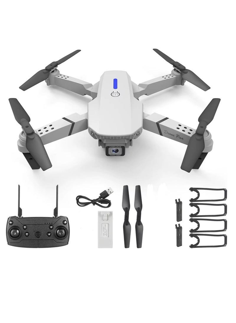 Generic E88 Drone Professional 4K HD Dual Mini Camera,Foldable Remote Control Drone,Height Keep Mini Helicopter  - Image 1