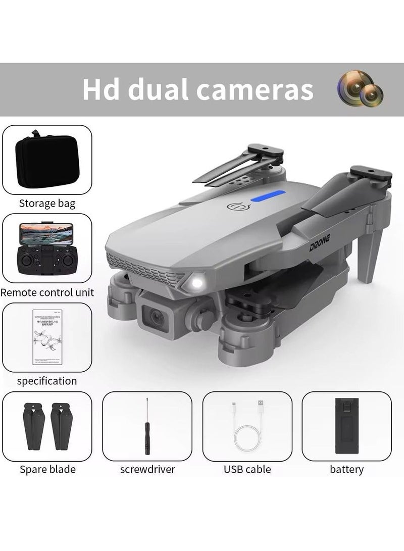 Generic E88 Drone Professional 4K HD Dual Mini Camera,Foldable Remote Control Drone,Height Keep Mini Helicopter  - Image 5
