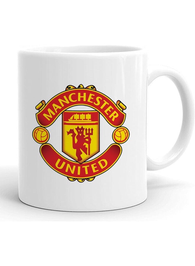 Spoil Your Wall | Manchester United Football Club | Gift Merchandise Sports Printed Mugs | 11oz White - Image 1