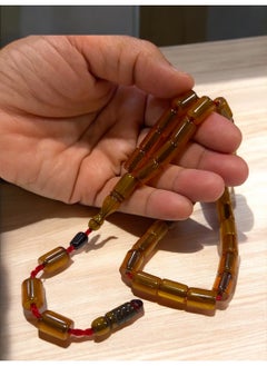just naturals German Faturan Prayer Beads For Men 33 Beads Size 8.5mm x 12mm  - Image 1