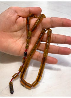 just naturals German Faturan Prayer Beads For Men 33 Beads Size 8.5mm x 12mm  - Image 3