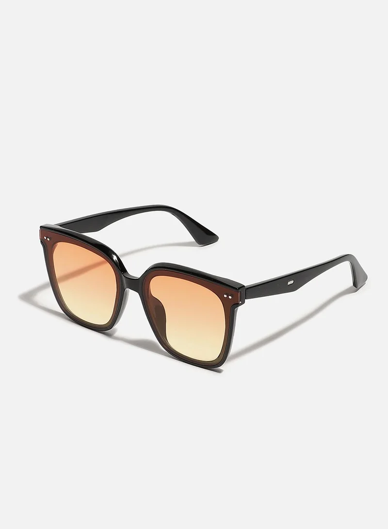 Haute Sauce Black Oversized Sunglass