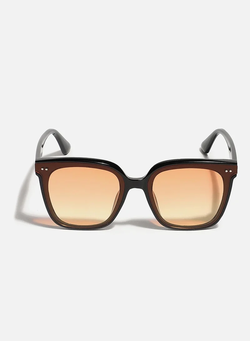 Haute Sauce Black Oversized Sunglass