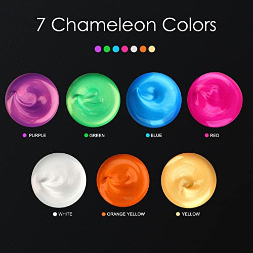 GOTIDEAL Iridescent Acrylic Paint Chameleon Purple Tubes(120ml, 4.1 oz) Non Toxic Non Fading,Rich Pigments for Painters, Adults & Kids, Ideal for Canvas Wood Clay Fabric Ceramic Craft Supplies - Image 3