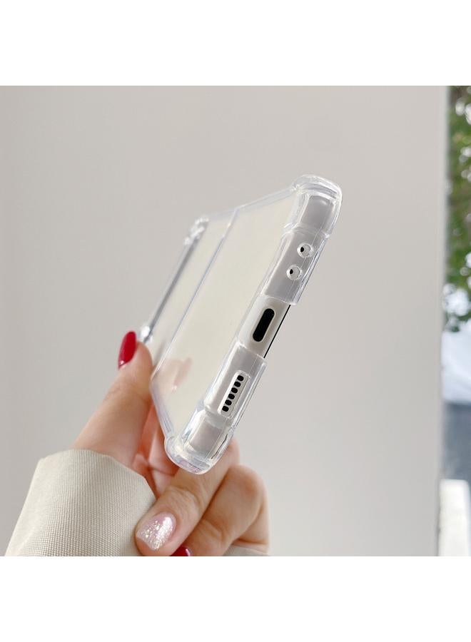 اس-توب جراب لهاتف Samsung Galaxy Z Flip4، جراب شفاف مقاوم للصدمات من مادة TPU - Image 4