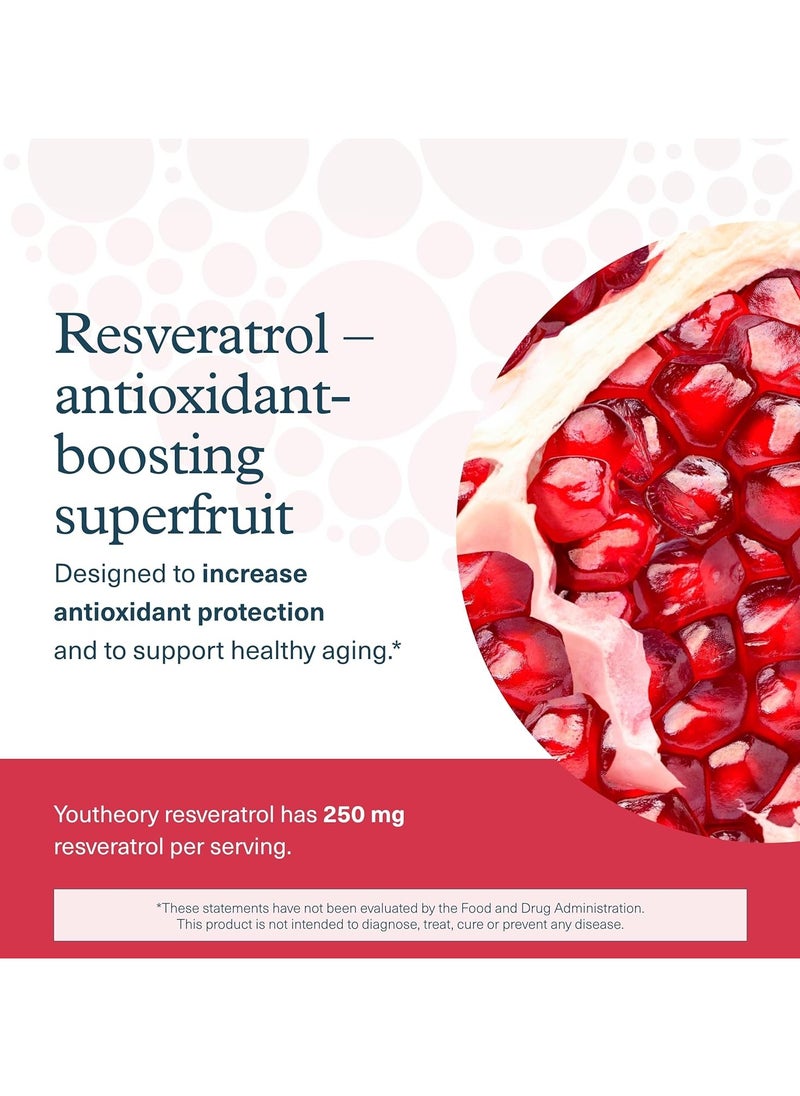 youtheory Resveratrol Antioxidant Formula - Supports Healthy Aging, 290 Tablets, Dietary Supplement  - Image 5