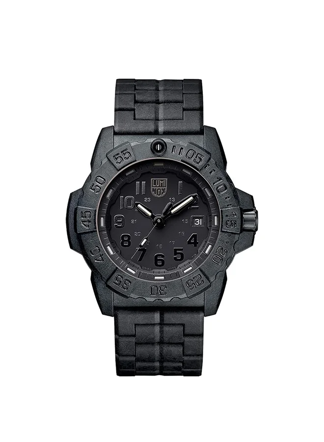 Men's Analog Round Shape Carbon Fibre Wrist Watch XS.3502.BO.L - 45 Mm