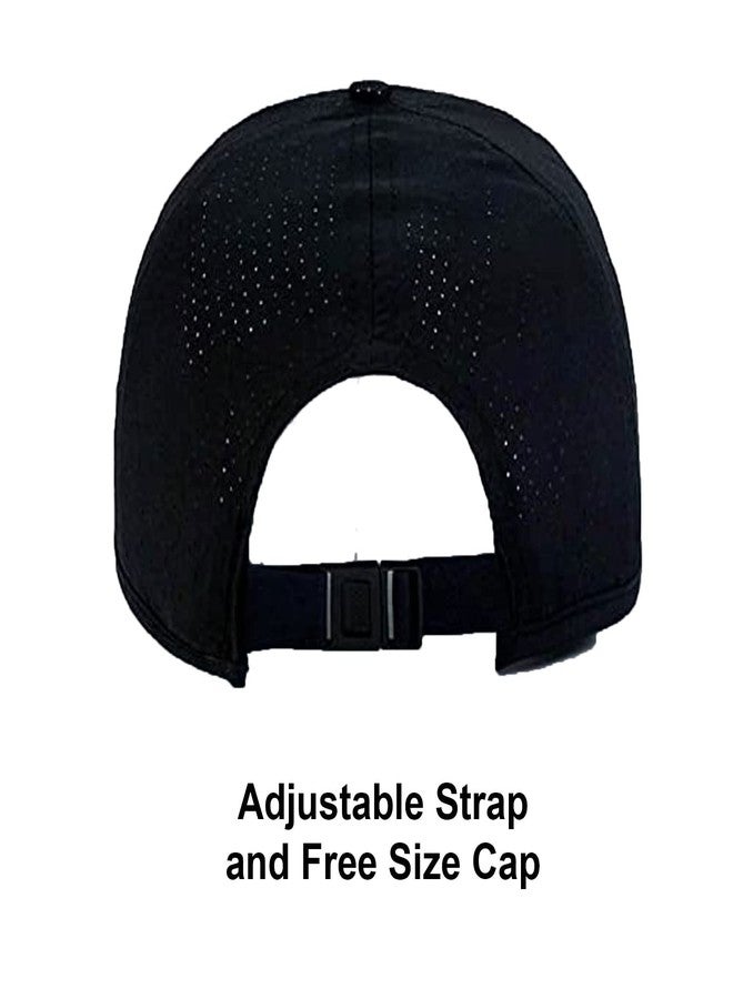Handcuffs Unisex Nylon Sports Cap Adjustable Caps (Navy Blue,Free Size) - Image 5