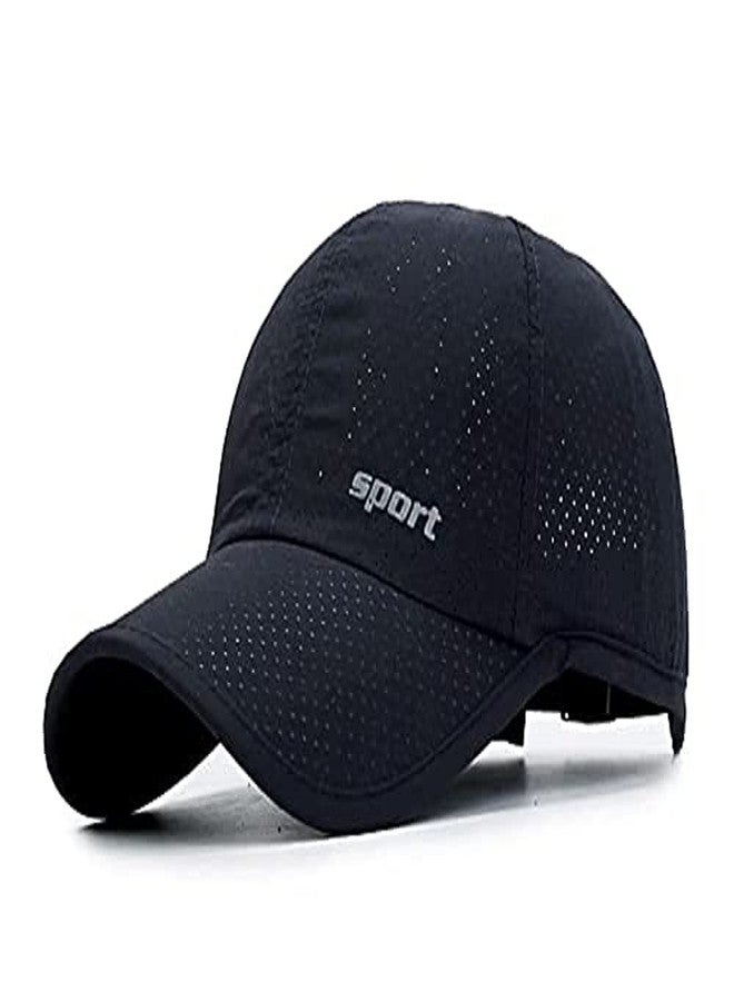 Handcuffs Unisex Nylon Sports Cap Adjustable Caps (Navy Blue,Free Size) - Image 1