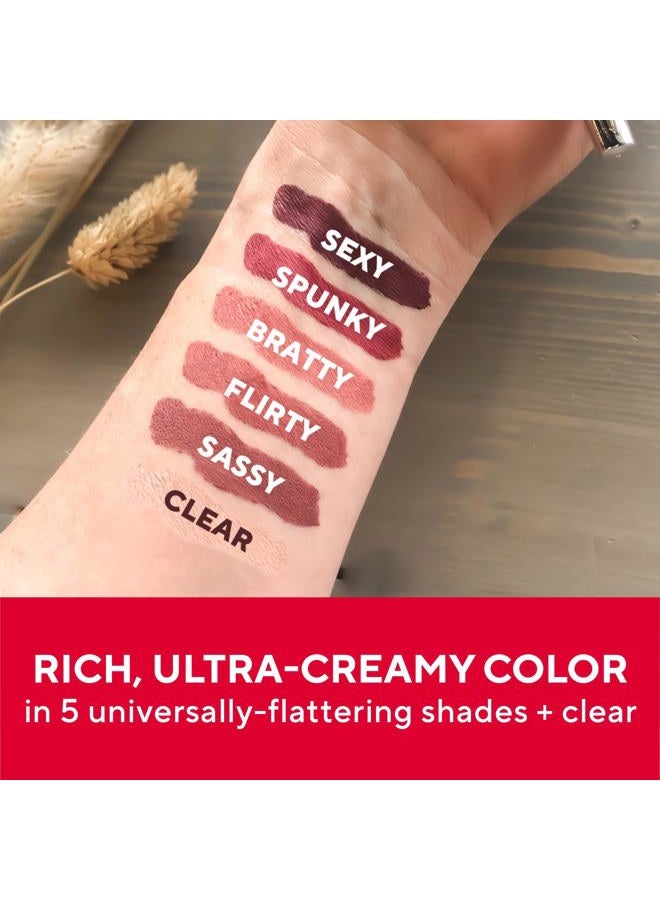 Mirabella Line & Define Lip Definer Lip Pencil, Smoothing & Moisturizing Retractable Lip Liner with Long-Lasting & Ultra-Creamy Formula, Antioxidants Vitamin C & E, & Built-In Sharpener - Spunky - Image 4