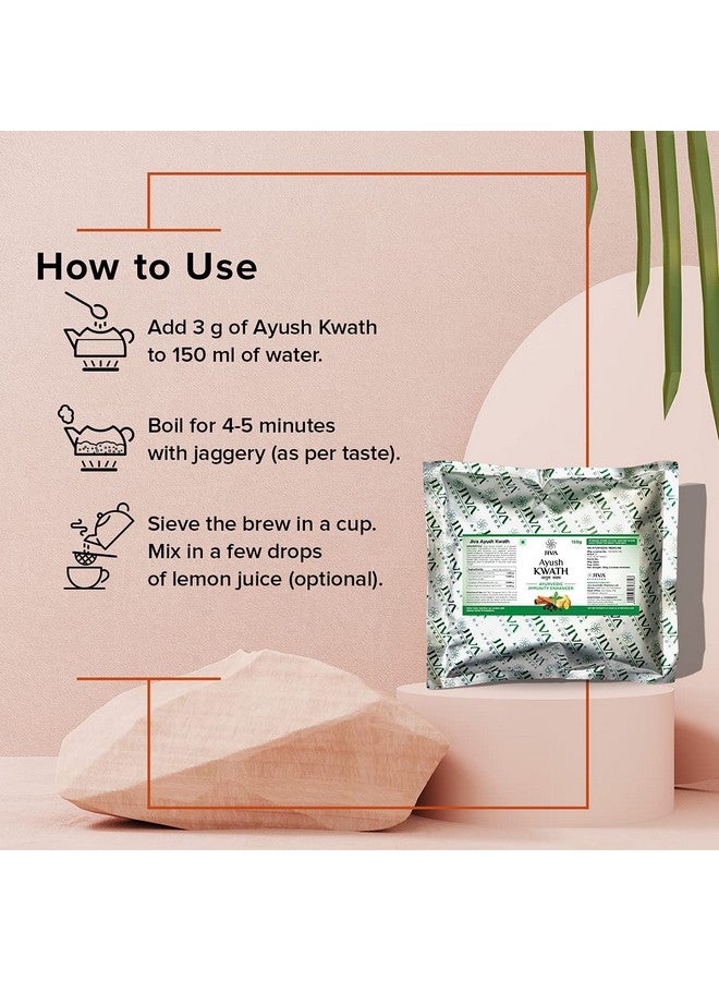 Jiva Ayurveda Ayush Kwath Powder Ayurvedic Immunity Booster - 150gm (Pack of 1) - Image 5